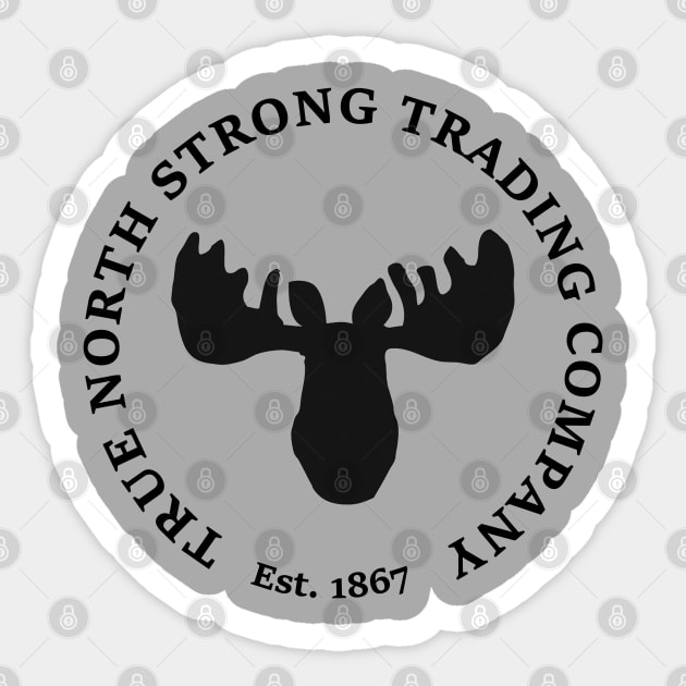 True North Strong Trading Company, 9 Sticker by inkandespresso7